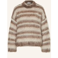 BRUNELLO CUCINELLI Mohair-Pullover braun