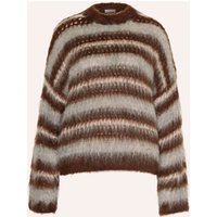 BRUNELLO CUCINELLI Mohair-Pullover braun