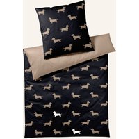 elegante Elegante Bettwäsche Dogs silber