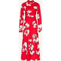 dorothee schumacher Dorothee Schumacher Satinkleid Soft Florals rot