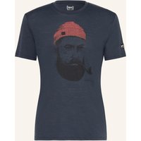 Super.Natural Super.Natural T-Shirt Sailor Mit Merinowolle blau