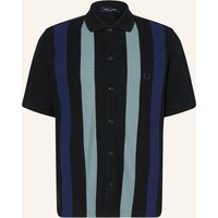 Fred Perry Fred Perry Kurzarm-Hemd Relaxed Fit schwarz