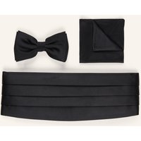WILVORST Wilvorst Set: Kummerbund, Einstecktuch Und Fliege schwarz