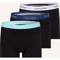 Calvin Klein 3er-Pack Boxershorts Icon Cotton Relaxed Fit gruen