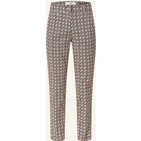 BRAX Jacquard-Hose Maron S braun