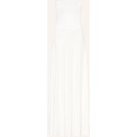 ALAÏA Alaïa Leinenkleid weiss