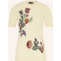 ETRO Strickshirt Mit Glitzergarn gelb