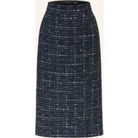 RIANI Riani Bouclé-Rock Mit Pailletten Und Glitzergarn blau