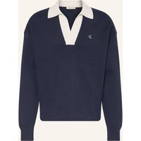 Calvin Klein Jeans Pullover blau