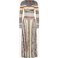 Missoni Missoni Kleid Mit Plissees braun