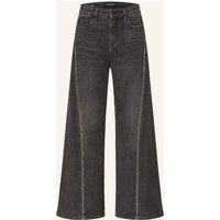 ELIAS RUMELIS Elias Rumelis Wide Leg Jeans Alina Glam Mit Schmucksteinen schwarz