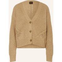 Boss Strickjacke Fortellini Mit Alpaka braun