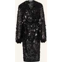 Essentiel Antwerp Essentiel Antwerp Kleid Ishine In Wickeloptik Mit Pailletten schwarz