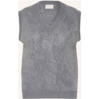 HEMISPHERE Hemisphere Cashmere-Pullunder grau