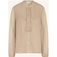 HEMISPHERE Bluse Mit Rüschen braun