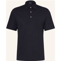 ZEGNA Zegna Pique-Poloshirt blau
