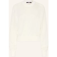 JACQUEMUS Pullover Le Sweater Brode weiss