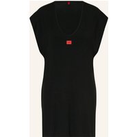 HUGO Strandkleid Signature schwarz