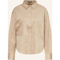 Opus Opus Hemdbluse Felour In Lederoptik beige