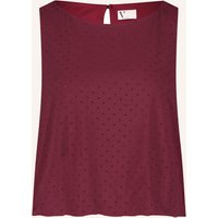 V by Vera Mont V By Vera Mont Top Mit Schmucksteinen rot