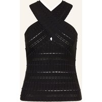 REISS Reiss Stricktop schwarz