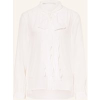 HERZEN'S ANGELEGENHEIT Herzen's Angelegenheit Seidenbluse Mit Schluppe weiss