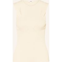 REISS Reiss Strickweste Rhylee Mit Cut-Outs beige