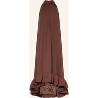 MALINA Malina Kleid Sabrina Mit Volants Und Cut-Out braun