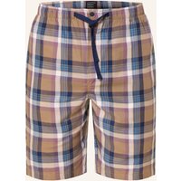Schiesser Schlafshorts Mix+Relax braun