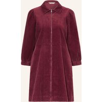 Part Two Part Two Hemdblusenkleid Eyvorpw Aus Cord rot