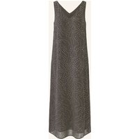 Oui Kleid Mit Schmucksteinen braun