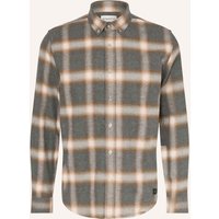NOWADAYS Nowadays Flanellhemd Comfort Fit grau