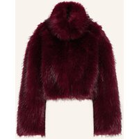 ROTATE Rotate Kunstpelz-Jacke rot