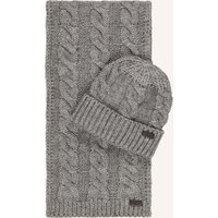 Barbour Barbour Set Jesmond: Schal Und Mütze grau