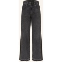 ag jeans Wide Leg Jeans Hyeres schwarz