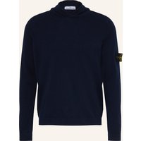Stone Island Strick-Hoodie blau