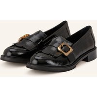 Pertini Pertini Lack-Loafer schwarz