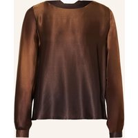 ROBERT FRIEDMAN Robert Friedman Blusenshirt Tea Aus Satin braun