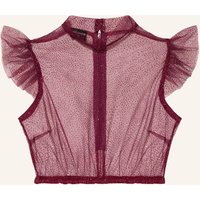 KINGA MATHE Kinga Mathe Dirndlbluse Heiki Mit Glitzergarn rot