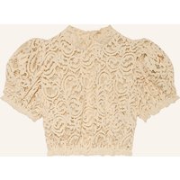 KINGA MATHE Kinga Mathe Dirndlbluse Pina Aus Lochspitze weiss
