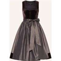 KINGA MATHE Kinga Mathe Dirndl Tuzla Mit Glitzergarn braun