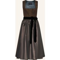 KINGA MATHE Kinga Mathe Dirndl Latina Mit Glitzergarn braun