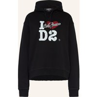 Dsquared2 Hoodie Vaquera schwarz