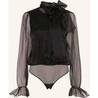 UNDRESS CODE Undress Code String-Body Pure Elegance Mit Schluppe Und Rüschen schwarz