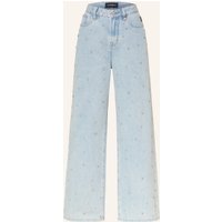 ELIAS RUMELIS Elias Rumelis Wide Leg Jeans Kalea Mit Schmucksteinen blau