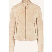 Belstaff Lederjacke Mollison beige