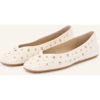 Marc Cain Marc Cain Ballerinas Mit Nieten weiss