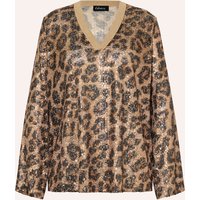 grace Grace Blusenshirt Mit Pailletten Und Glitzergarn gold