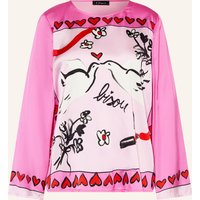 grace Grace Blusenshirt Aus Satin pink