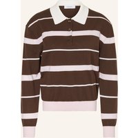 dark brown / rose